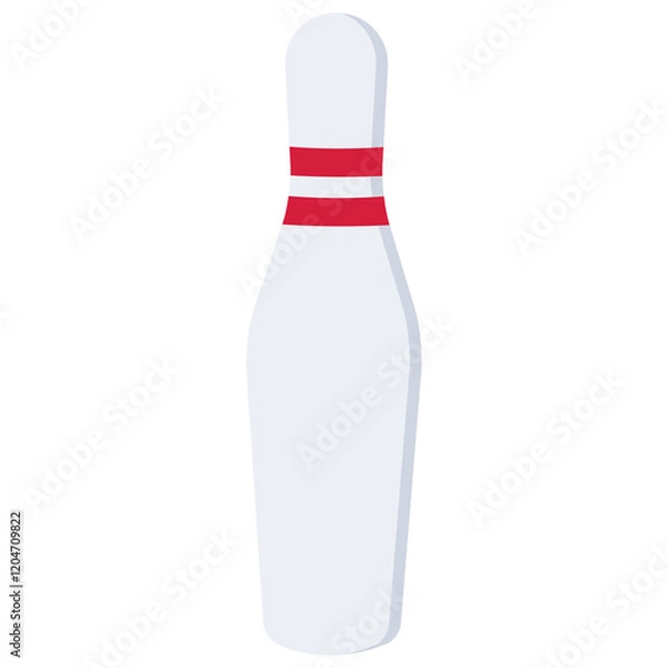 Obraz bowling pins isolated on white