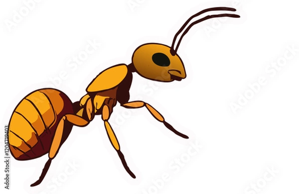 Fototapeta Realistic Ant – Hardworking Insect