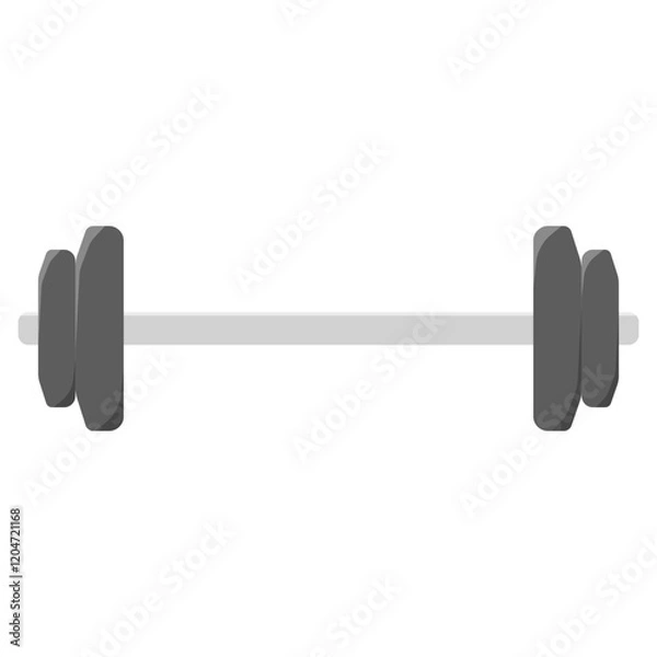 Obraz dumbbell isolated on white background