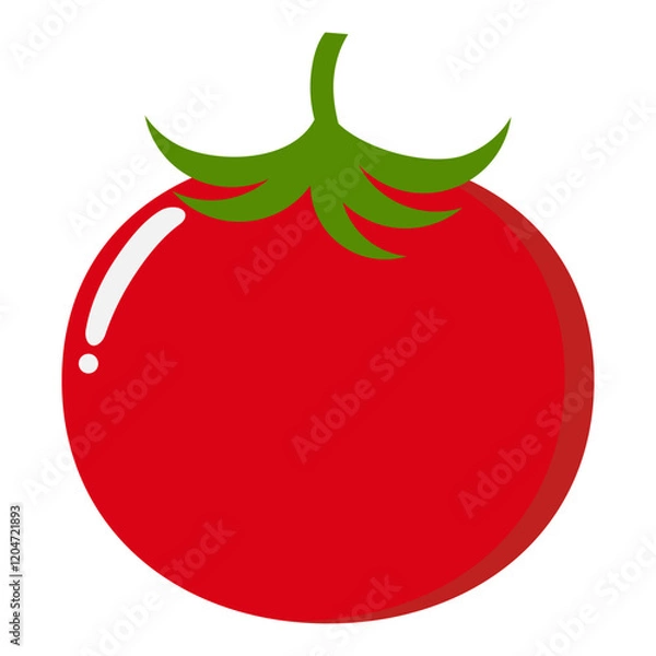 Obraz vector illustration of a red tomato