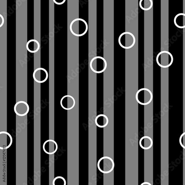 Fototapeta Line and circle chaotic seamless pattern 50.09