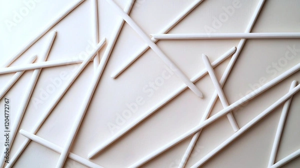 Obraz Minimalist abstract art with geometric lines on beige, clean and professional aesthetic