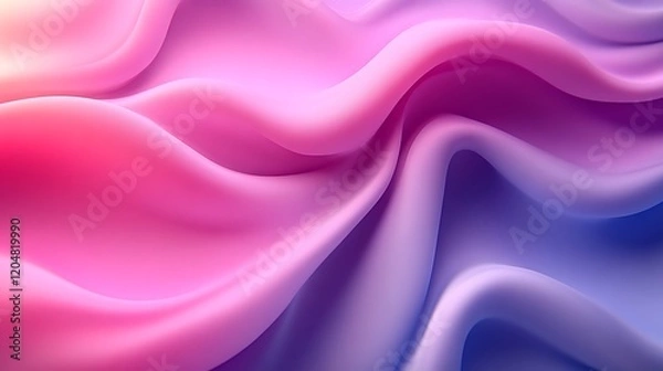 Fototapeta Abstract Pink And Purple Wavy Fabric Design