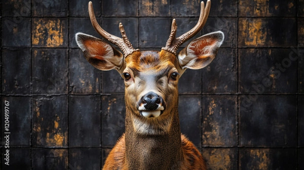Obraz cow head on an isolated background