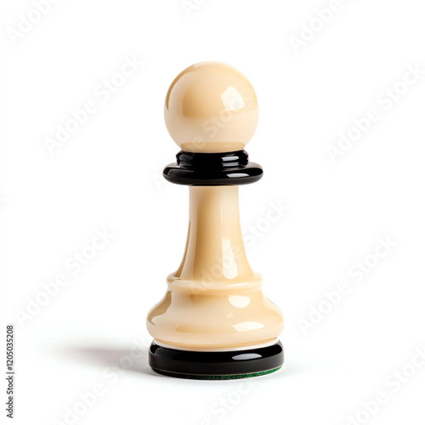 Fototapeta A classic chess pawn piece, symbolizing strategy and competition in the game of chess.