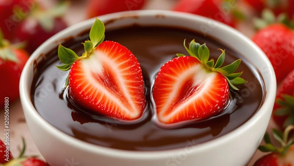 Obraz strawberries dipped in chocolate