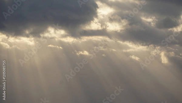 Obraz 雲間から光の筋