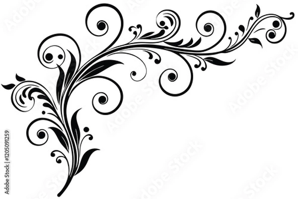 Obraz floral design elegant and ornaments