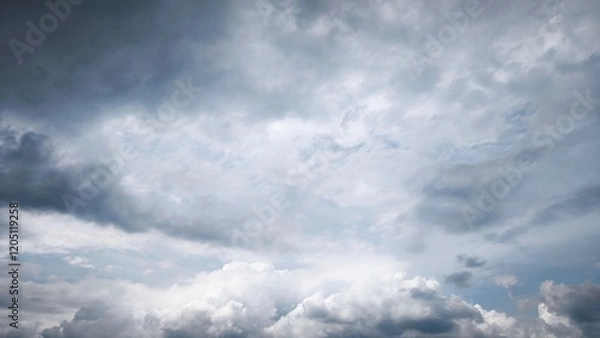 Obraz cloudy blue sky view during the day