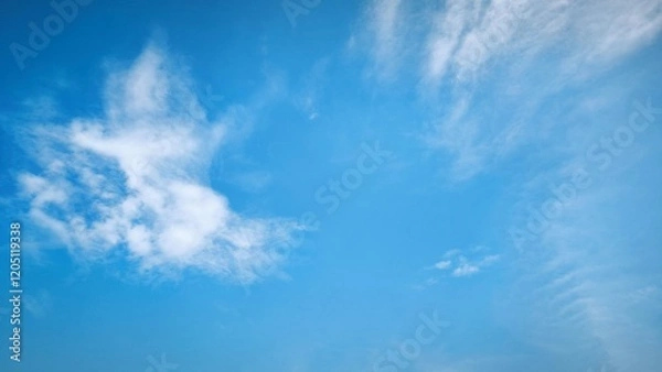 Obraz cloudy blue sky view during the day