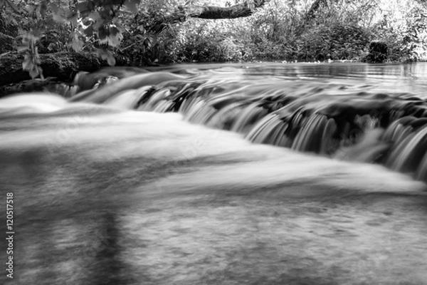 Fototapeta Tanew - long exposure - focused - edited in monochrome