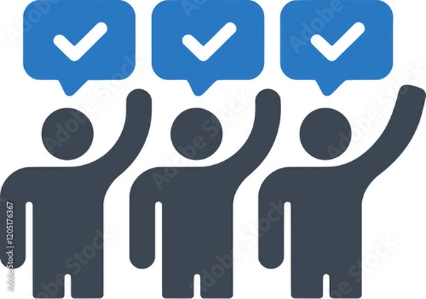 Fototapeta Approval Group Icon