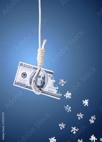 Fototapeta Dollar crisis