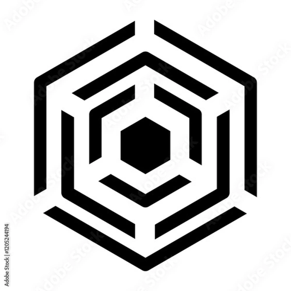 Obraz Hexagonal shape pattern