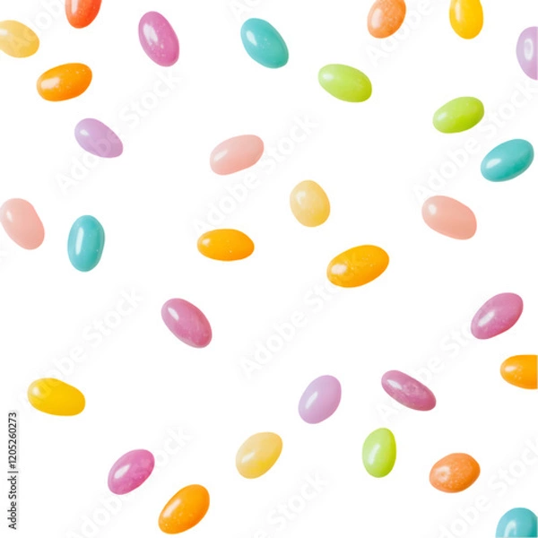 Obraz Colorful Jelly Beans Sweet Candy Background art fun yum food