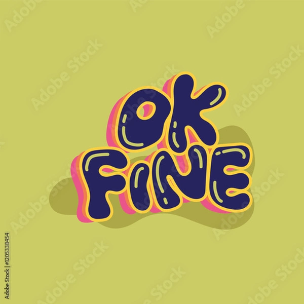 Obraz playful typography vector 02