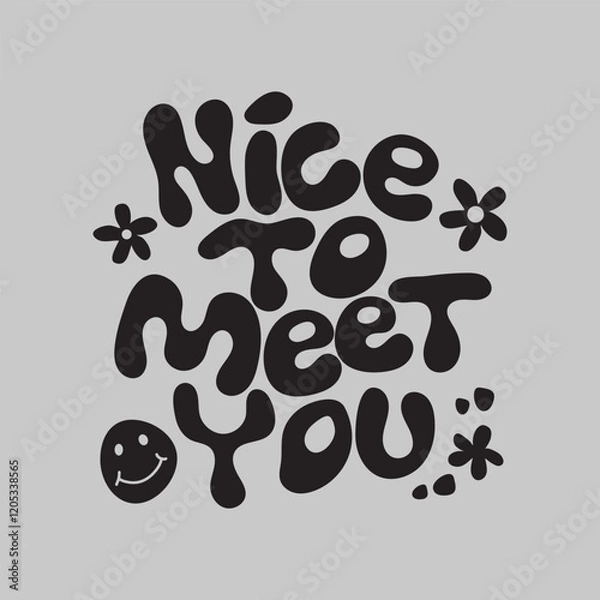 Obraz playful typography vector 03