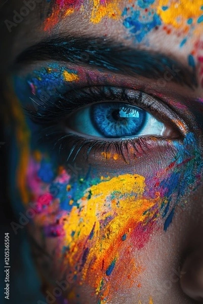 Obraz Face with paint