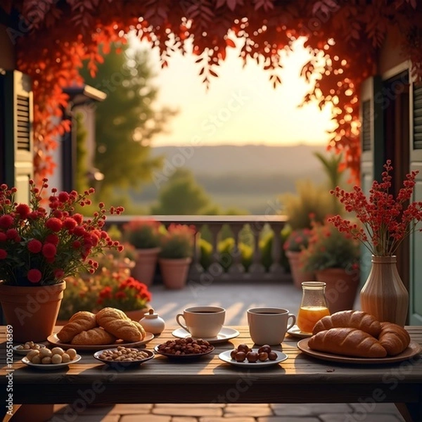 Obraz christmas dinner table