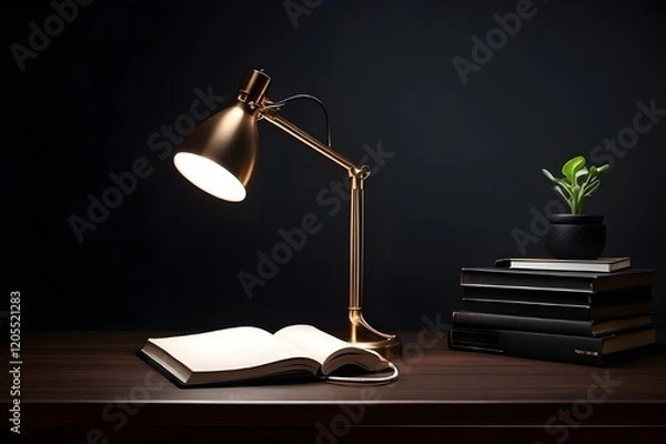 Obraz books and lamp