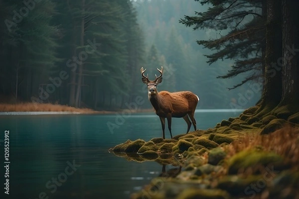 Obraz deer in the woods