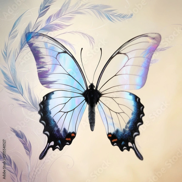 Obraz Abstract, Butterfly's Dream추상적,나비의꿈 Generative AI