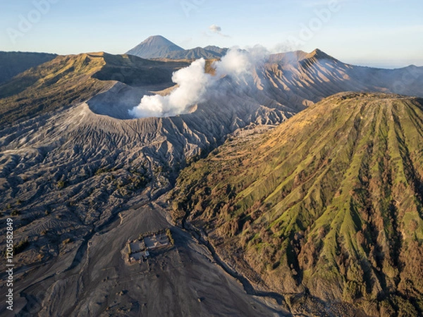 Obraz The scenic beauty of the Bromo volcano caldera, in East Java, Indonesia