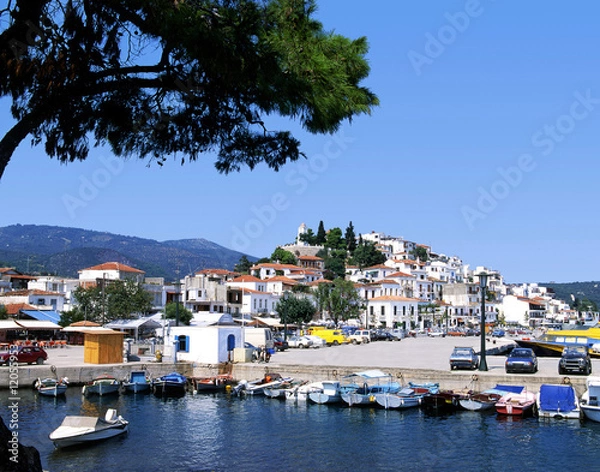 Obraz Skiathos port