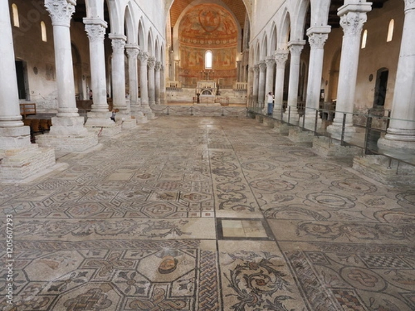 Obraz イタリア　アクイレイア　世界遺産　総大司教座聖堂のバシリカ