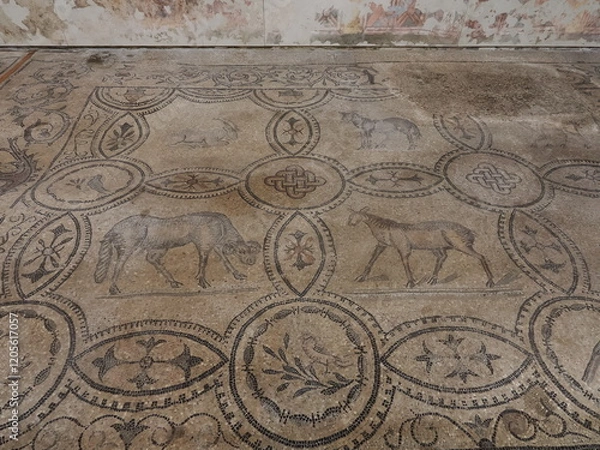 Fototapeta イタリア　アクイレイア　世界遺産　総大司教座聖堂のバシリカ