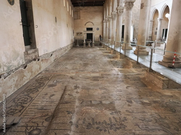 Obraz イタリア　アクイレイア　世界遺産　総大司教座聖堂のバシリカ