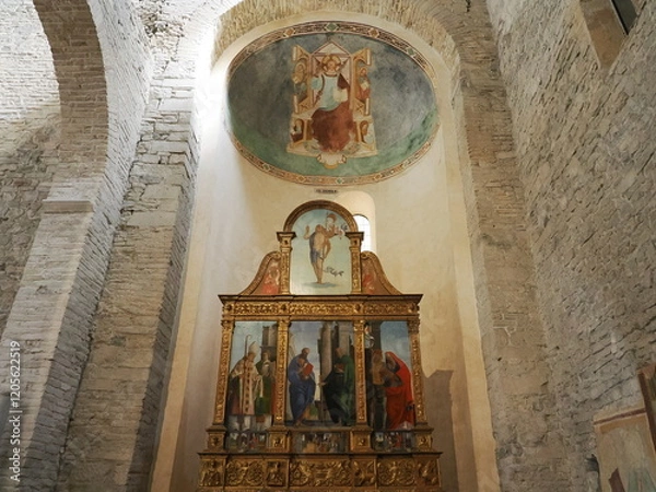 Fototapeta イタリア　アクイレイア　世界遺産　総大司教座聖堂のバシリカ