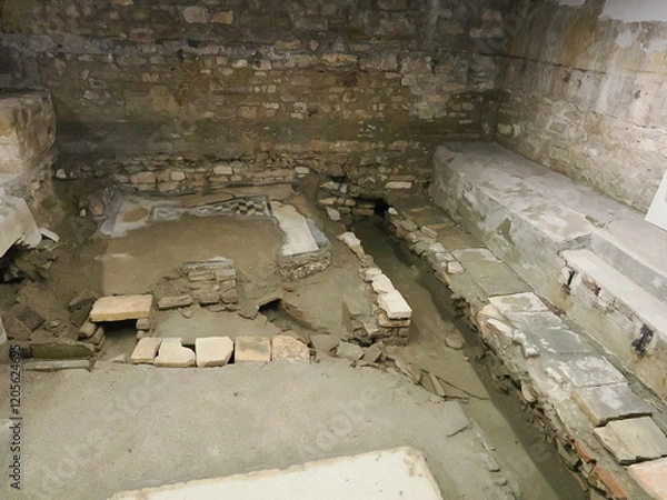 Fototapeta イタリア　アクイレイア　世界遺産　総大司教座聖堂のバシリカ
