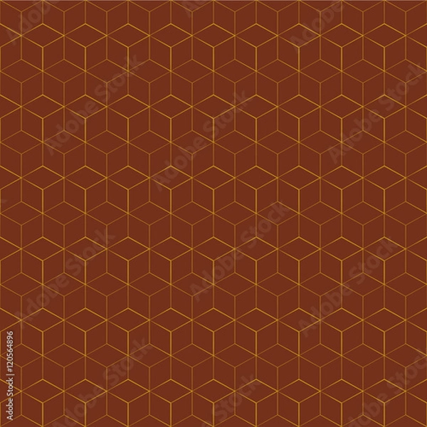 Fototapeta geometric cube seamless pattern