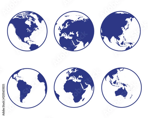 Obraz Continents in the World