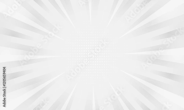 Fototapeta black and white gradient ray burst dot style background vector design