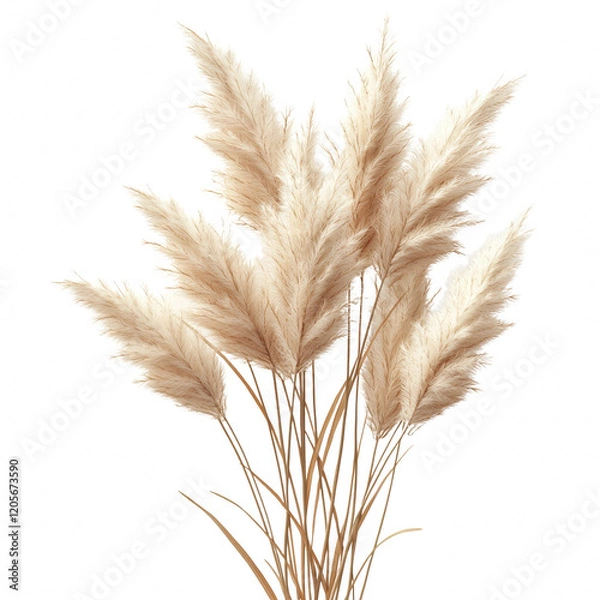 Obraz Pampas Grass isolated isolated on transparent background