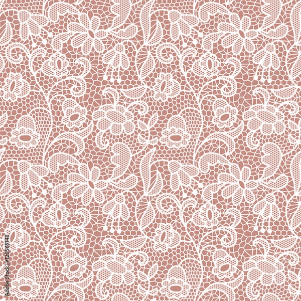 Obraz Lace seamless pattern with flowers