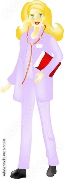 Obraz женщина врач