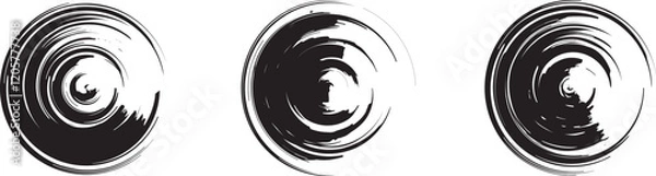 Obraz black brush strock set 