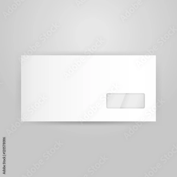 Fototapeta White Closed Envelope Template