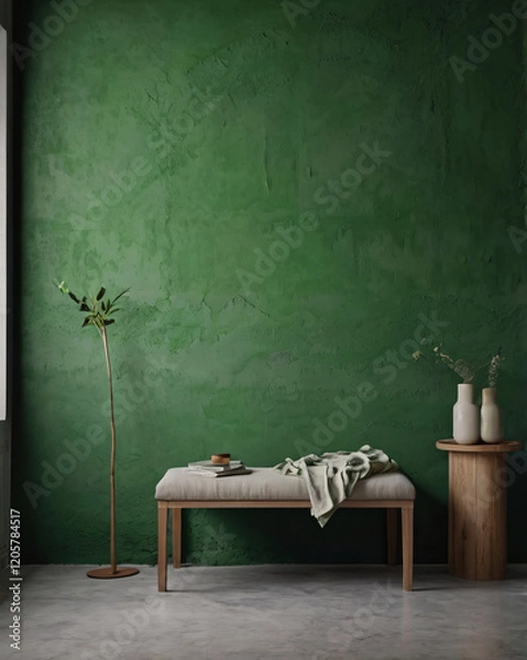 Obraz Soft Texture Of Green Plaster