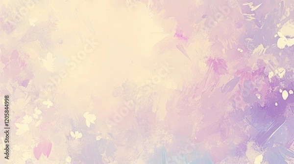 Fototapeta Pastel abstract art background with soft brush strokes and a light, dreamy feel.