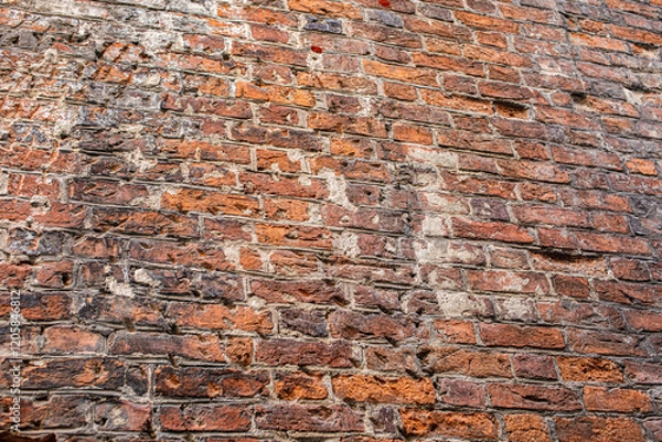 Obraz war old brick wall