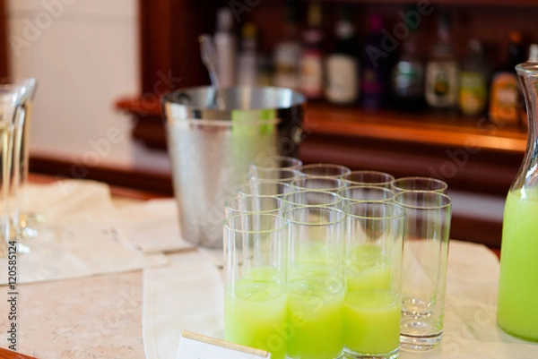 Fototapeta ウェルカムドリンク カクテル パーティー会場