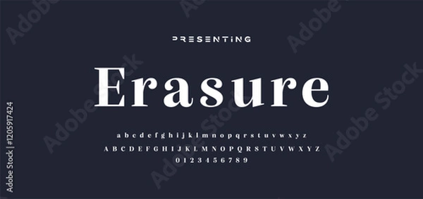 Obraz premium luxury elegant alphabet letters and numbers. Elegant wedding typography classic serif font decorative vintage retro. Creative vector illustration