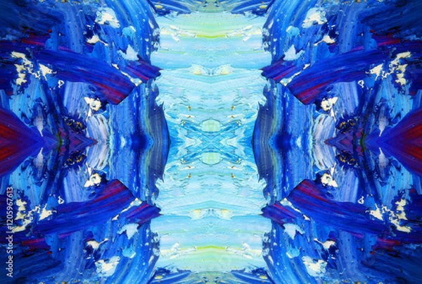 Fototapeta Kaleidoscopic Abstract Art with Vibrant Multicolor Patterns and Intricate Swirl Designs