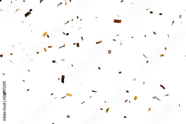 Fototapeta 3d render of color confetti party celebration