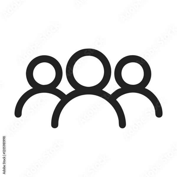 Obraz Group icon representing a team or community