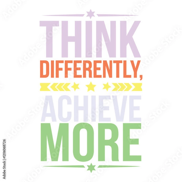 Fototapeta Solving Problems Through Creativity Think Differently Solve Effectively Innovation Poster